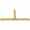Ekena Millwork Portland Rough Sawn Timber Gable Bracket, Western Red Cedar, 108"W x 54"H x 4"D x 6"F, 12/12 Pitch GBW108X54X0406POR00RWR - alternate 3